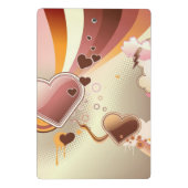 Angeredeter Entwurfshintergrund Mini Klemmbrett (Rückseite)