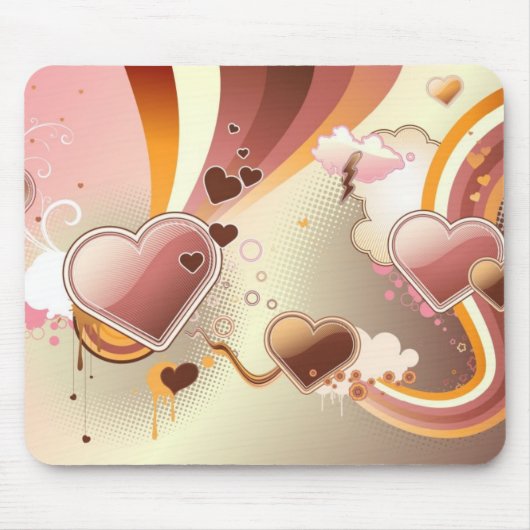 Angeredeter Entwurfshintergrund Mousepad (Vorne)