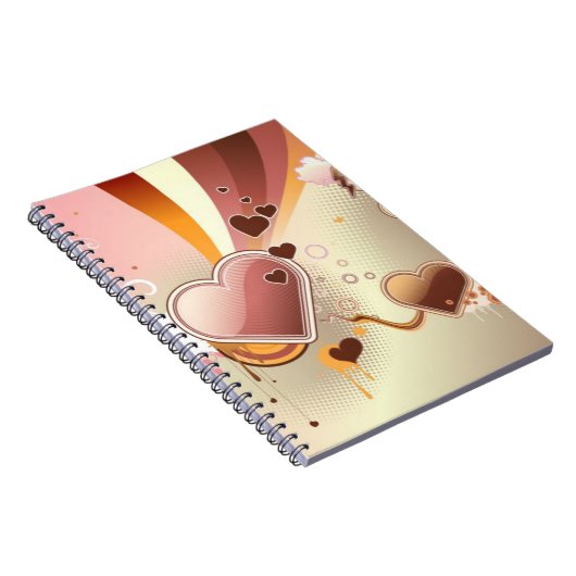 Angeredeter Entwurfshintergrund Notizblock (Rechte Seite)