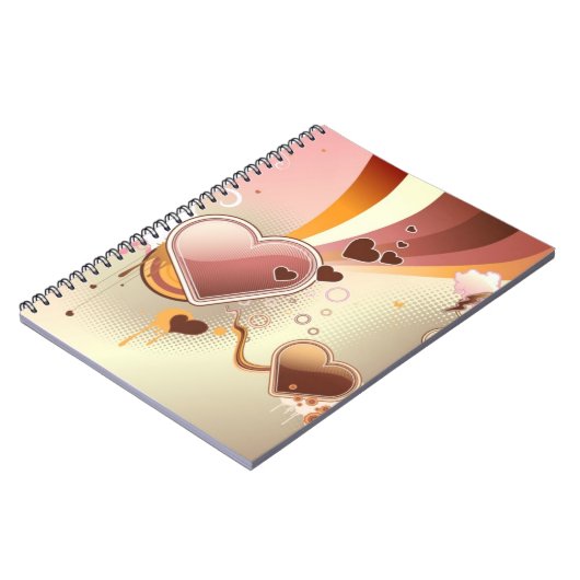 Angeredeter Entwurfshintergrund Notizblock (Linke Seite)