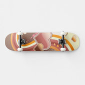 Angeredeter Entwurfshintergrund Skateboard (Horizontal)