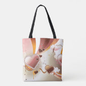 Angeredeter Entwurfshintergrund Tasche (Rückseite)
