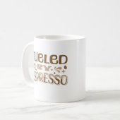 Angeregt durch Espresso Funny Coffee Lover Quote A Kaffeetasse (Vorderseite Links)