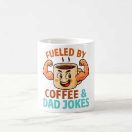 Angeregt durch Kaffee & Vater Jokes Funny Vatertag Kaffeetasse