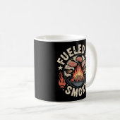 Angeregt durch rauchbelastete GRILLEN Campfire Gra Kaffeetasse (VorderseiteRechts)