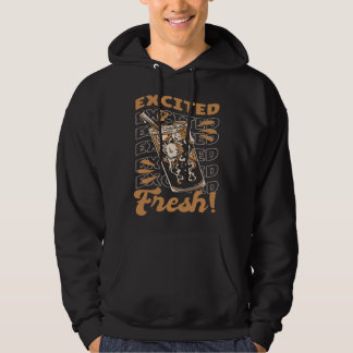 Angeregter frischer Kaffee Hoodie