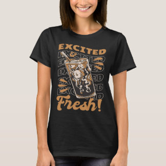 Angeregter frischer Kaffee T-Shirt