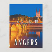 Angers Foto Vintage Postkarte (Vorderseite)