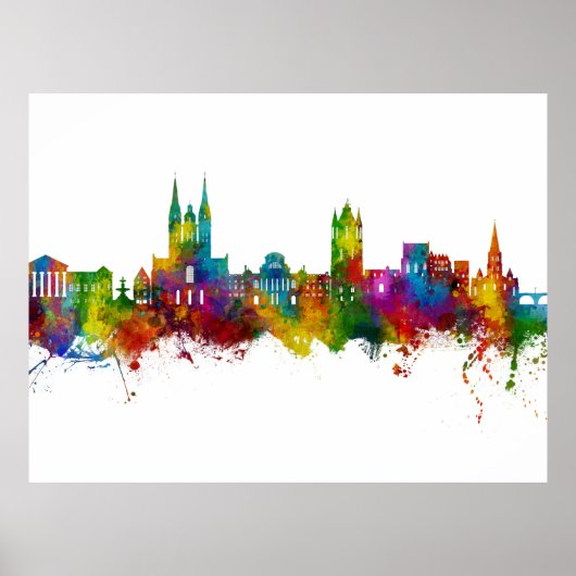 Angers France Skyline Poster (Vorne)