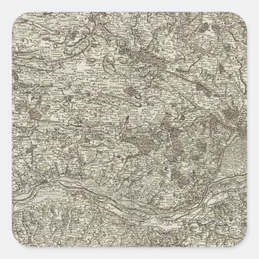 Angers Quadratischer Aufkleber (Vorderseite)