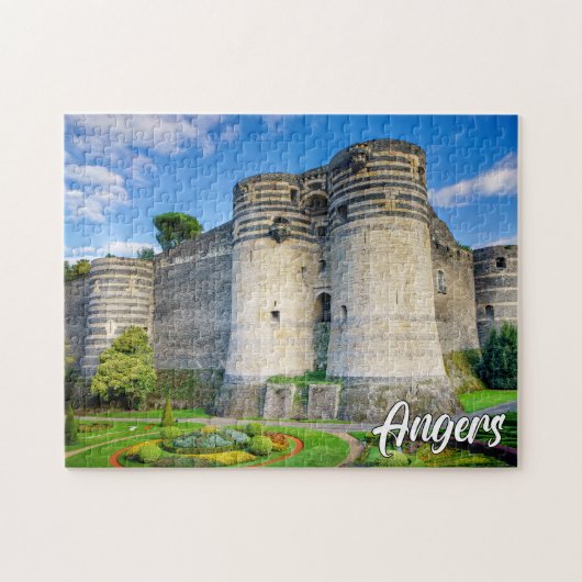 Angers-Türme, Angers, Frankreich Puzzle (Horizontal)