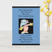 Angesagt-A-Dee-Doo-Dah Karte (Gelbe Blume)