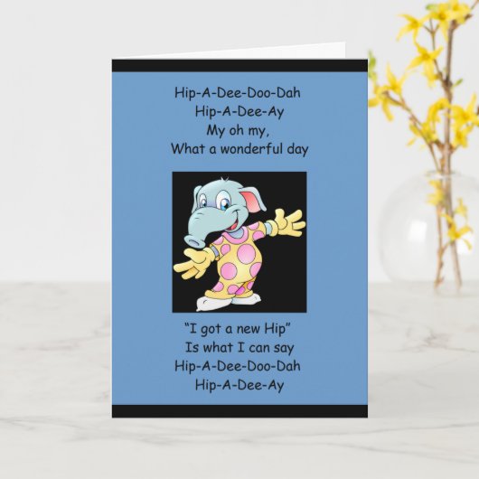 Angesagt-A-Dee-Doo-Dah Karte (Gelbe Blume)