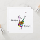 Angesagt Angesagt ... Urlaub! Karte (Vorderseite/Rückseite Beispiel)