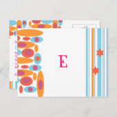 Angesagt Bat Mitzvah Save the Date Ankündigungspostkarte (Vorne/Hinten)