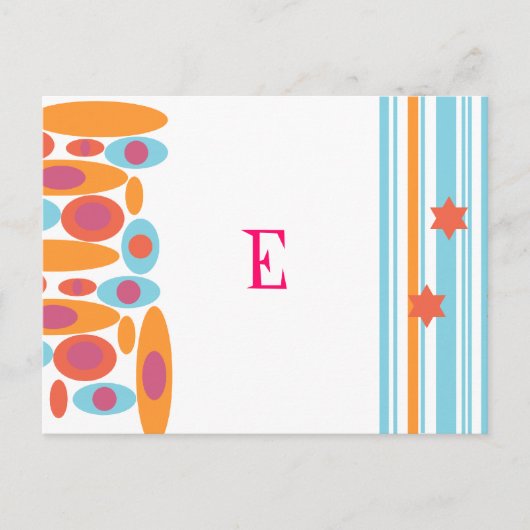 Angesagt Bat Mitzvah Save the Date Ankündigungspostkarte (Vorderseite)