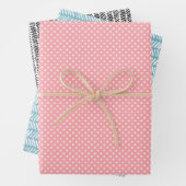 Angesagt Blush Pink Aquamarin Schwarz-weiß Abstrak Geschenkpapier Set (Beispiel)