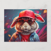 Angesagt Bunny | Postkarte (Vorderseite)