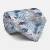 Angesagt Chic Gray Violet Lila Blue Pinselstriche  Krawatte (Gerollt)