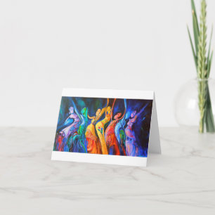 Angesagt-Dance-Grußkarte Karte