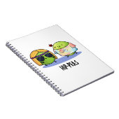 Angesagt-erbse Funny Hippie Peas Pun Notizblock (Rechte Seite)