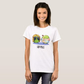 Angesagt-erbse Funny Hippie Peas Pun T-Shirt (Vorne ganz)