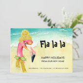 Angesagt Flamingo auf Florida Beach Holiday New Zu Ankündigung (Stehend Vorderseite)