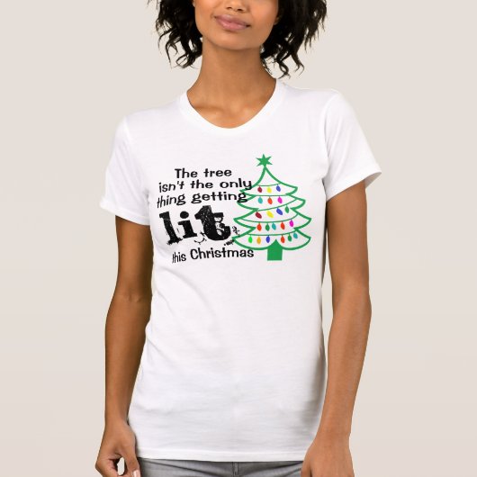 Angesagt Funny Christmas Tree LIT Funny Christmas  T-Shirt (Vorderseite)