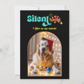 Angesagt Holiday Funny Retro Pet Hund Weihnachten (Vorderseite)