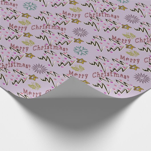 Angesagt Holidaze - Lavendelnebel Geschenkpapier (Ecke)