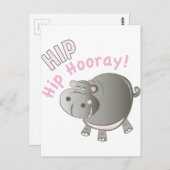 Angesagt Hooray Postkarte (Vorne/Hinten)