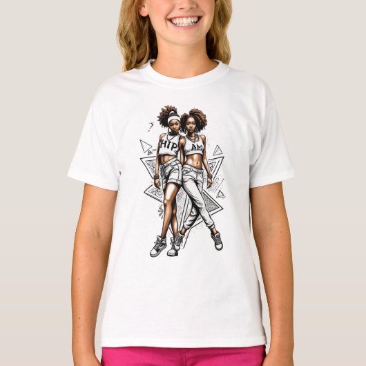 ANGESAGT_HOP_AM T - Shirt (Vorderseite)