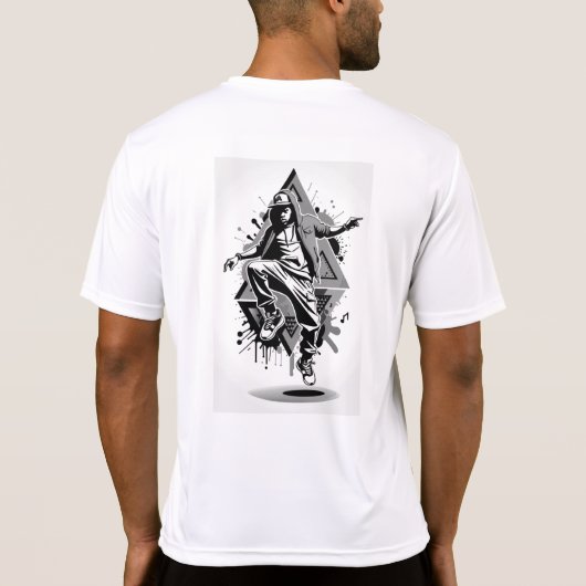 Angesagt-Hop Beats T-Shirt (Rückseite)