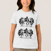 Angesagt-Hop-BW Tri-Blend Shirt (Vorderseite)