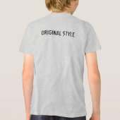 Angesagt-Hop-BW Tri-Blend Shirt (Rückseite)