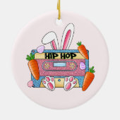 Angesagt-Hop Ostergeblasenes Mixtape - Retro Casse Keramik Ornament (Hinten)