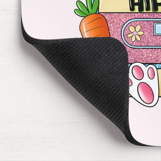 Angesagt-Hop Ostergeblasenes Mixtape - Retro Casse Mousepad (Ecke)