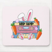 Angesagt-Hop Ostergeblasenes Mixtape - Retro Casse Mousepad (Vorne)