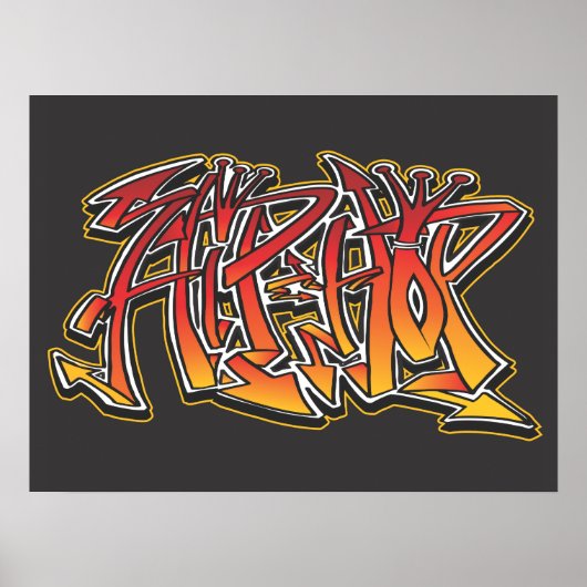 Angesagt-Hop-Poster Poster (Vorne)