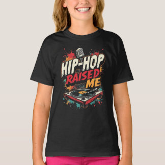 Angesagt-hop Raised Me - Urban Rap Streetwear Desi T-Shirt