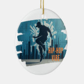 Angesagt-Hop-Tänzergraffiti Keramik Ornament (Rechts)
