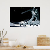 Angesagt-Hop-Turntable Poster (Küche)