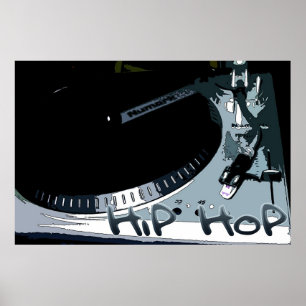 Angesagt-Hop-Turntable Poster