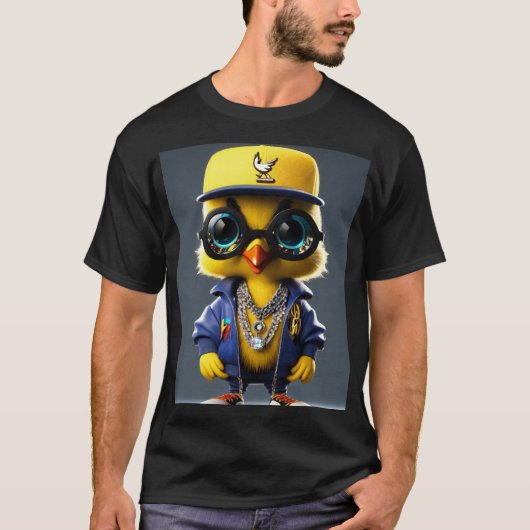 Angesagt-Hop-Tweety-Bird 3D-Modell-T - Shirt (Vorderseite)