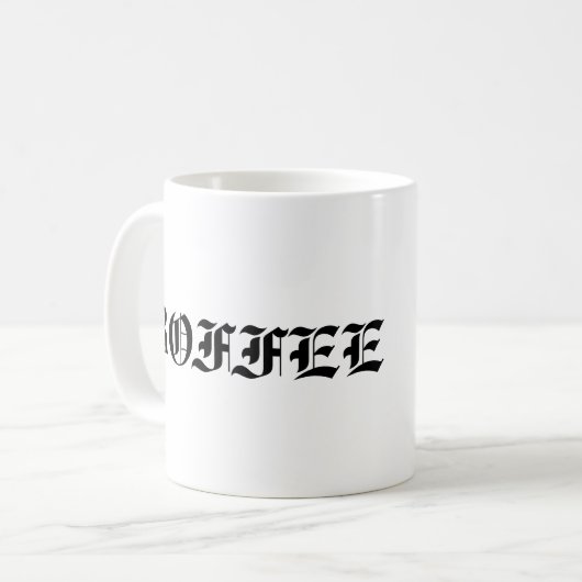 Angesagt-Hopfen"Boffee" Kaffee-Tasse Kaffeetasse (Vorderseite Links)