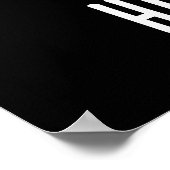 Angesagt Hopper Funny Bunny Rabbit Puck Dark BG Poster (Ecke)