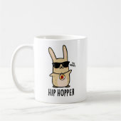 Angesagt Hopper Funny Bunny Rabbit Puff Kaffeetasse (Links)