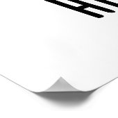 Angesagt Hopper Funny Bunny Rabbit Puff Poster (Ecke)