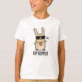 Angesagt Hopper Funny Bunny Rabbit Puff T-Shirt (Vorderseite)
