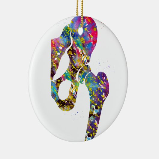 Angesagt Keramik Ornament (Rechts)